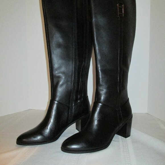 Alfani Step Flex Black Leather Boots – Size 9.5M NWT - Picture 2 of 9